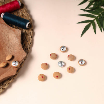  Buttonbaaz Handmade Fabric Button Small 