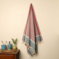 Brown - Handloom Fine Cotton Plain Bath Towel 32