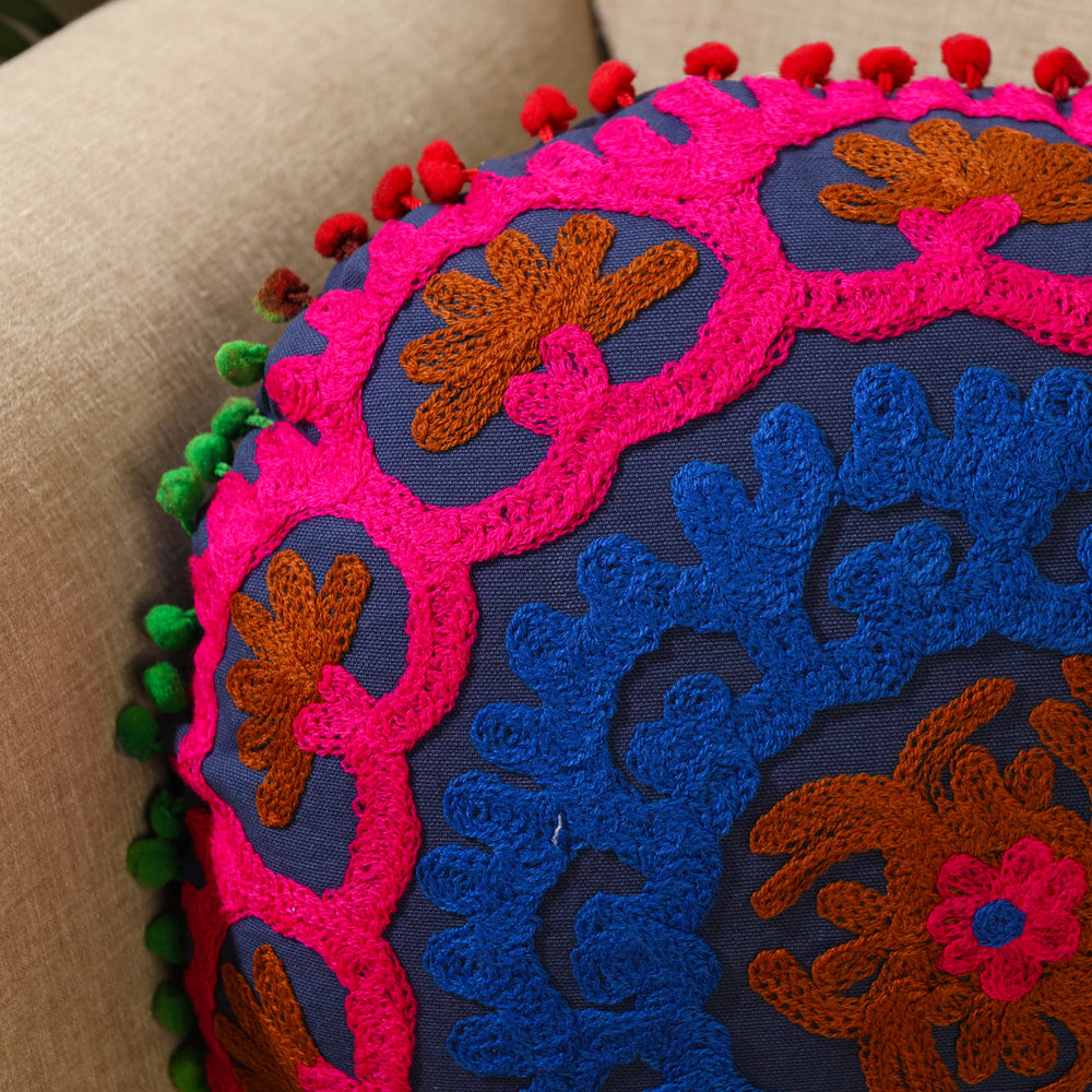 Suzani Embroidery Cushion Cover