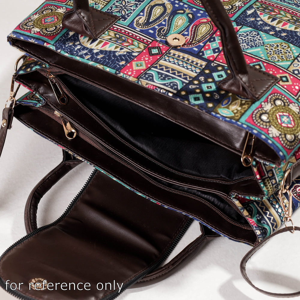 printed handbag set