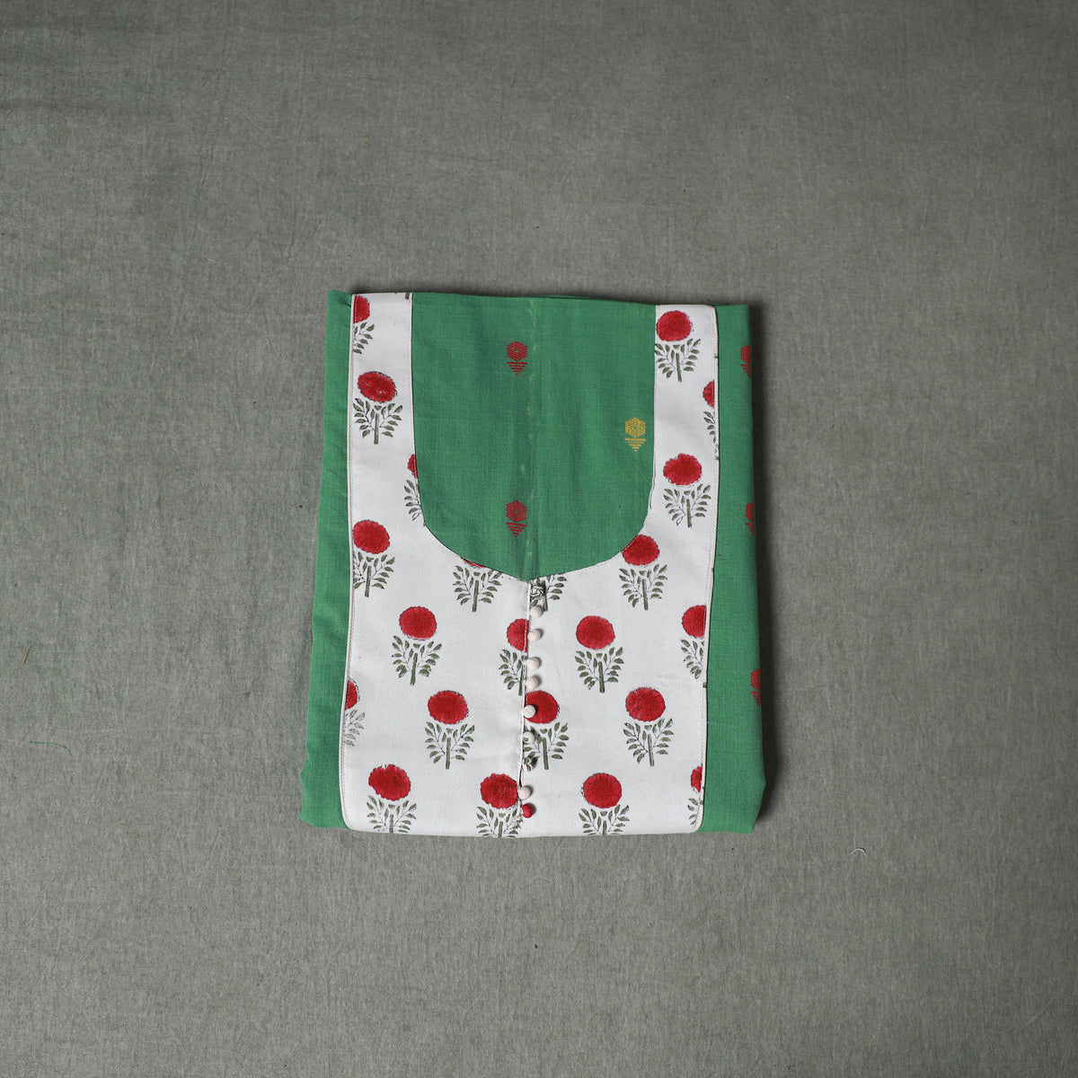 Patchwork Jacquard Buti Cotton Unstitched Kurta Material (2.5M) 111