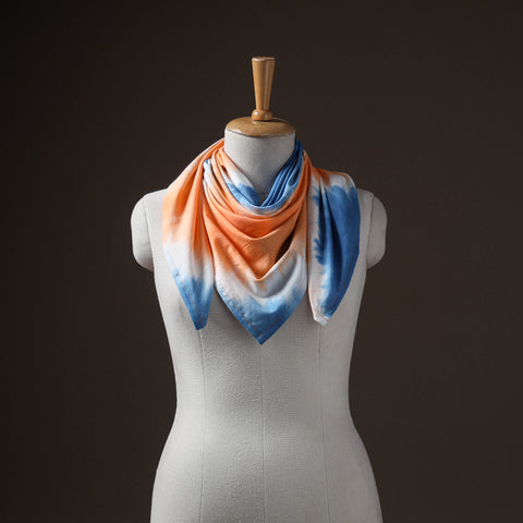 Multicolor - Pure Cotton Shibori Tie-Dye Scarf 20