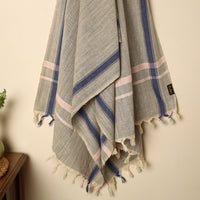 Grey - Handloom Fine Cotton Plain Bath Towel 36