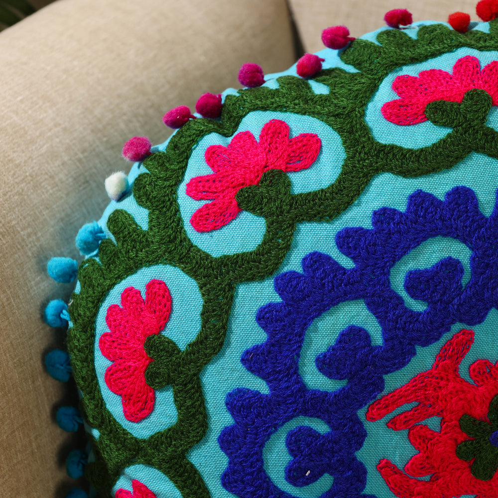 Suzani Embroidery Cushion Cover