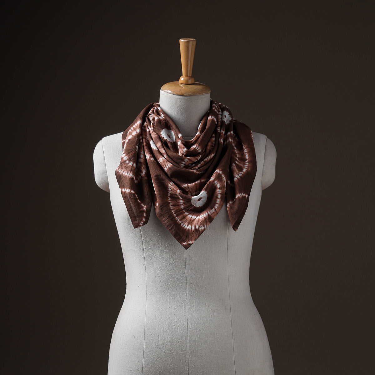 Pure Cotton Shibori Tie-Dye Scarf 28