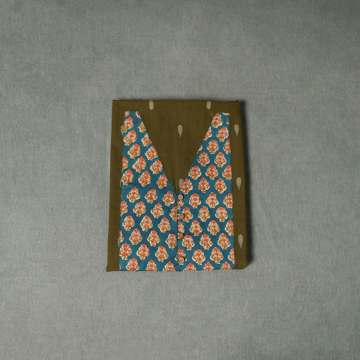 Patchwork Jacquard Buti Cotton Unstitched Kurta Material (2.5M) 98