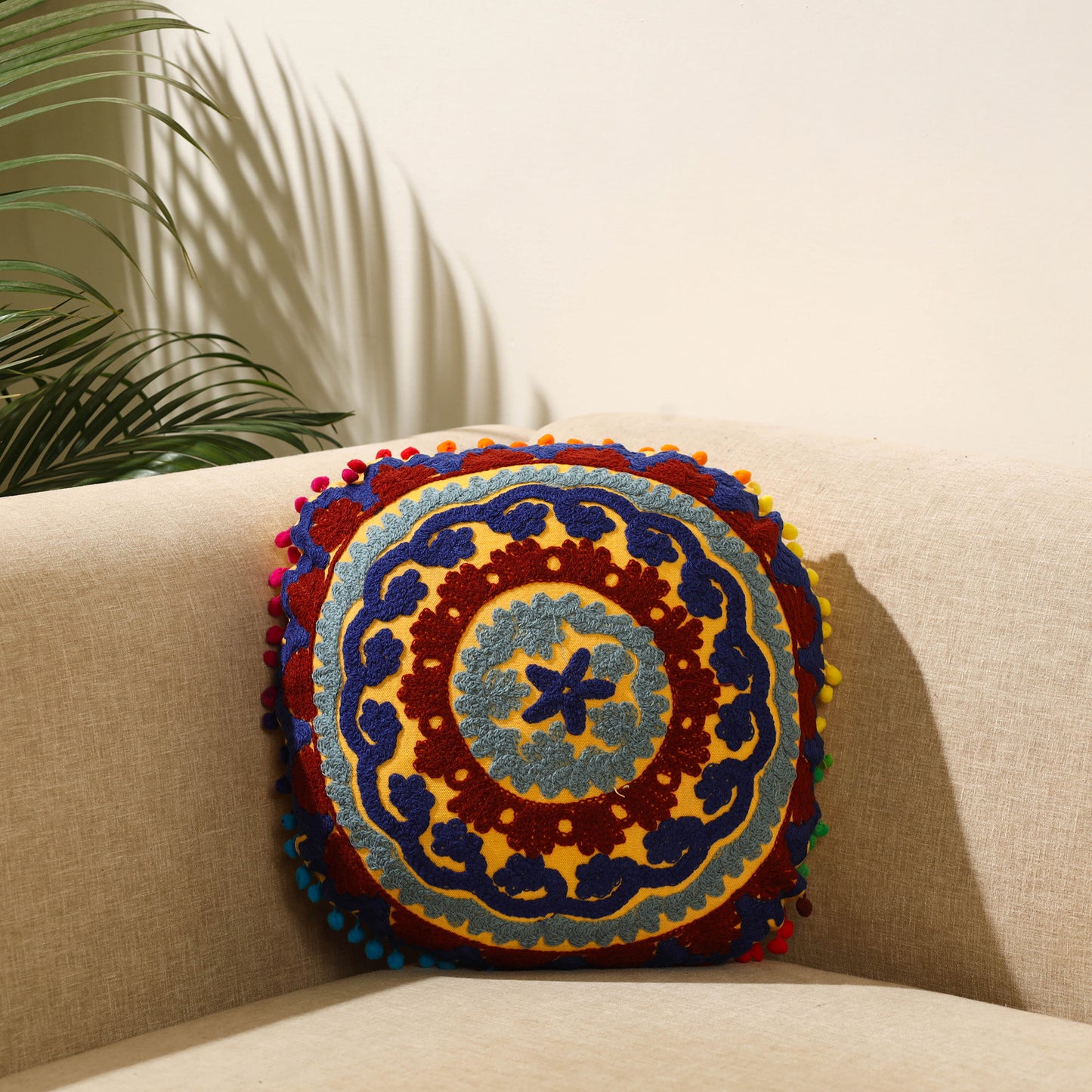 Suzani Embroidery Cushion Cover