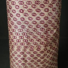 Pure Handloom Tussar Silk Hand Block Print Unstitched Dress Material: Kurta with Dupatta 08