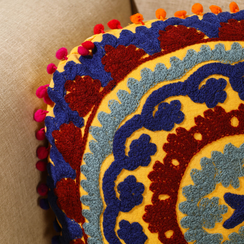 Suzani Embroidery Cushion Cover