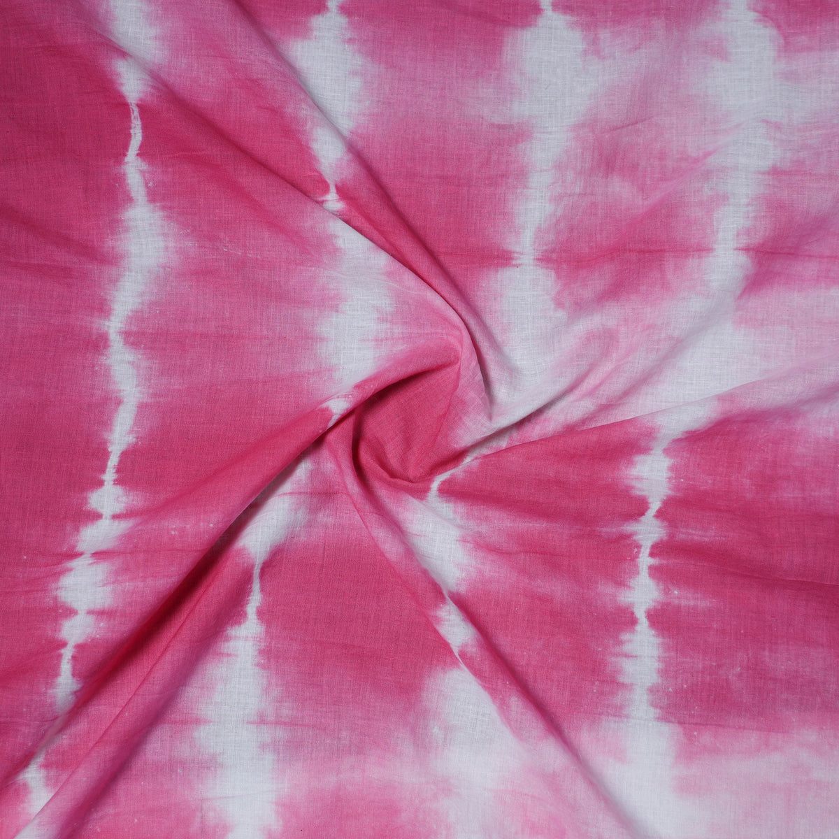 Pink - pure cotton shibori tie-dye scarf 30 - handcrafted