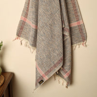 Grey - Handloom Fine Cotton Plain Bath Towel 46