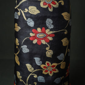 Pure Handloom Tussar Silk Kalamkari Handpainted Unstitched Dress Material: Kurta with Dupatta 10