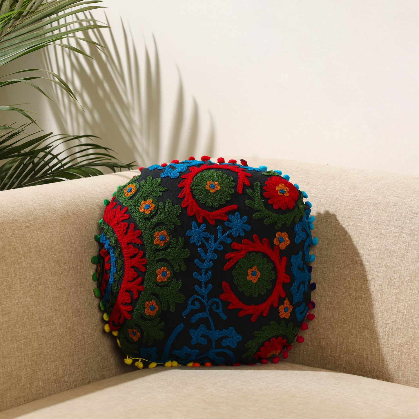 Suzani Embroidery Cushion Cover