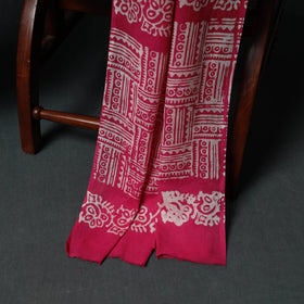 Kutch Hand Block Batik Print Cotton 3pc Unstitched Dress Material Suit Set 58