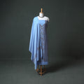 Kashmiri Sozni Hand Embroidered Pure Merino Wool Unstitched Dress Material: Kurta, Bottom with Dupatta 06