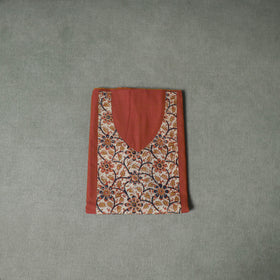Patchwork Mangalagiri Handloom Cotton Unstitched Kurta Material (2.5m) 73