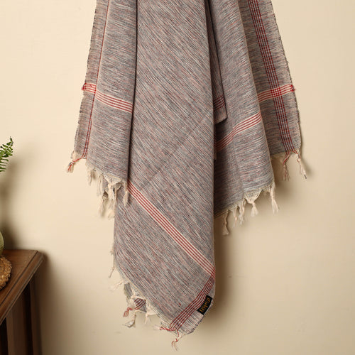 Grey - Handloom Fine Cotton Plain Bath Towel 53