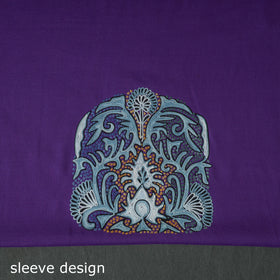 Kashmiri Aari & Sozni Hand Embroidered Cutwork Pure Merino Wool Unstitched Dress Material: Kurta, Bottom with Dupatta 07