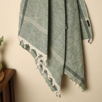 Green - Handloom Fine Cotton Plain Bath Towel 57