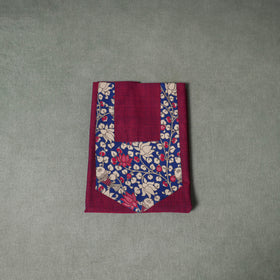 Patchwork Mangalagiri Handloom Cotton Unstitched Kurta Material (2.5m) 64