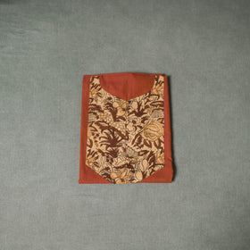 Patchwork Mangalagiri Handloom Cotton Unstitched Kurta Material (2.5m) 62