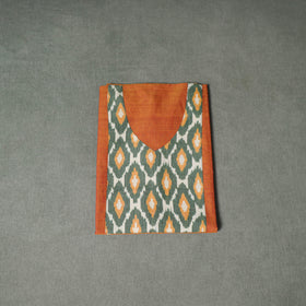 Patchwork Mangalagiri Handloom Cotton Unstitched Kurta Material (2.5m) 61