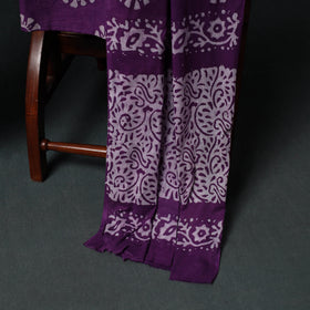 Kutch Hand Block Batik Print Cotton 3pc Unstitched Dress Material Suit Set 62