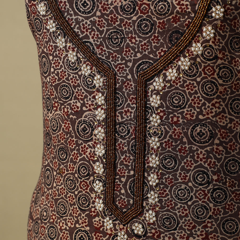 ajrakh kurta material