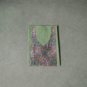 Patchwork Mangalagiri Handloom Cotton Unstitched Kurta Material (2.5m) 52