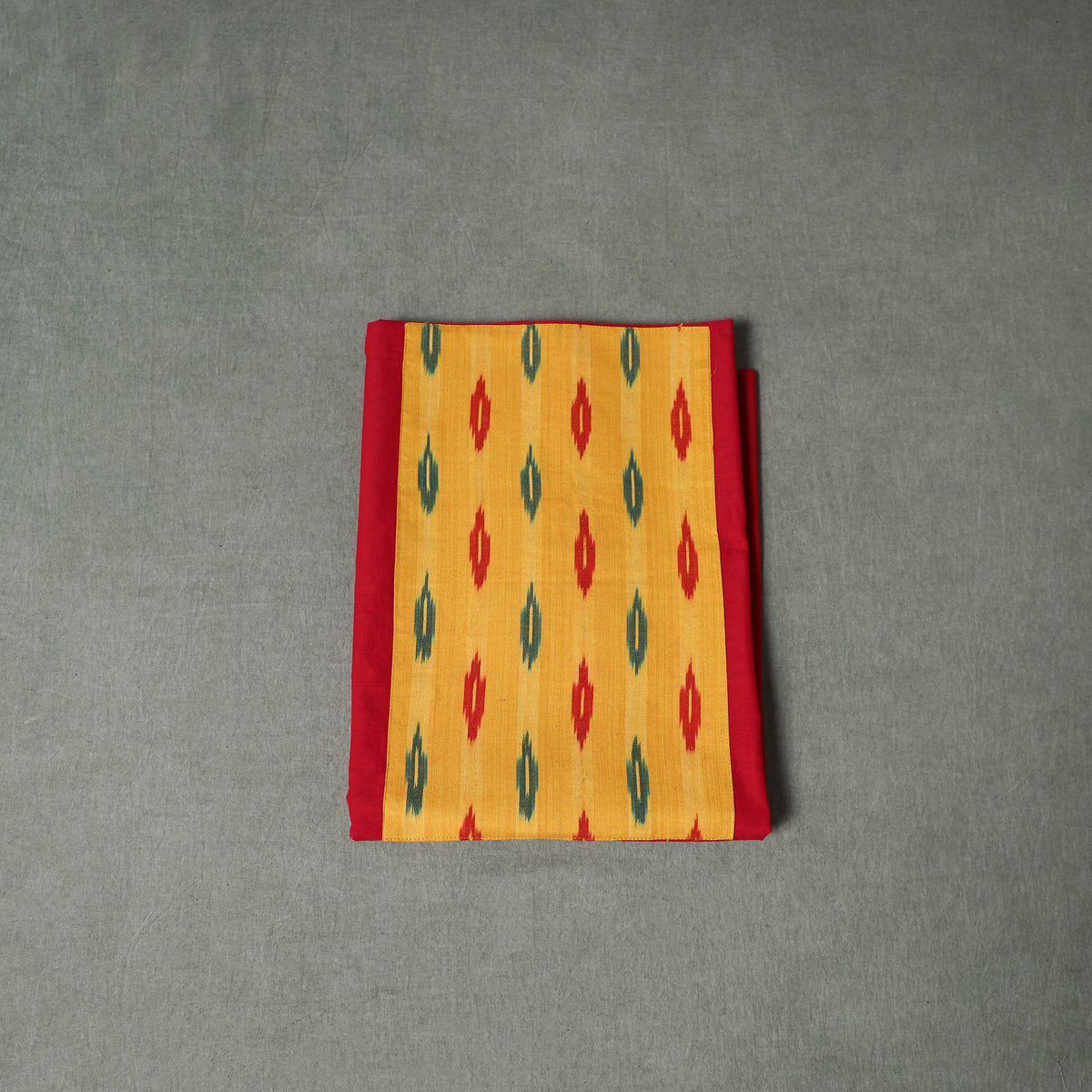 Patchwork Mangalagiri Handloom Cotton Unstitched Kurta Material (2.5m) 50