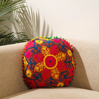 Multicolor - Suzani Embroidery Cushion Cover (16 x 16 in) 08