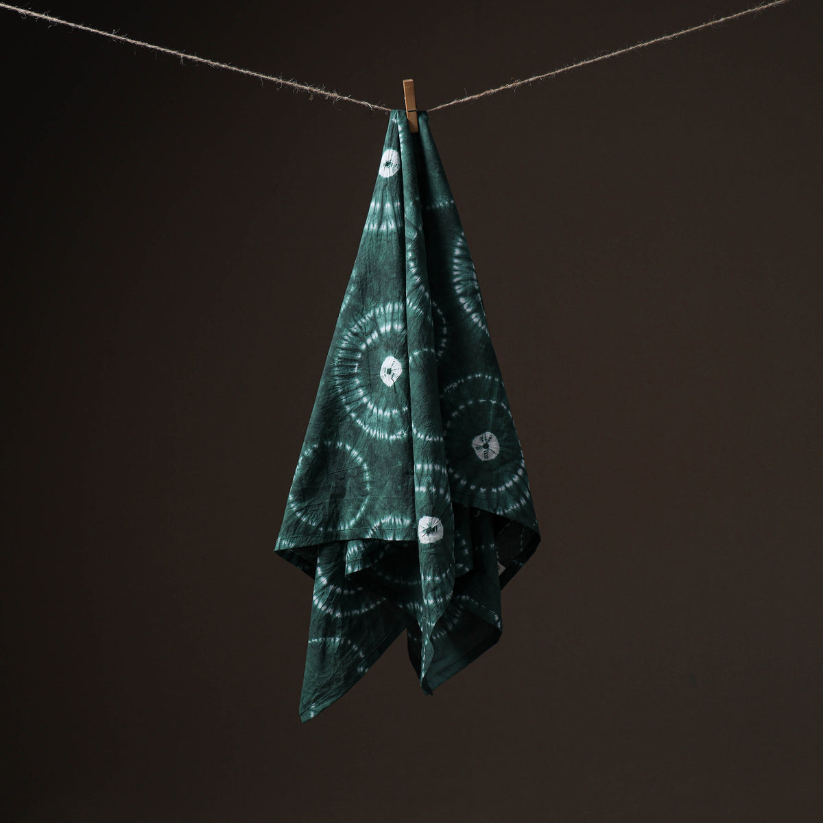 Pure Cotton Shibori Tie-Dye Scarf 08