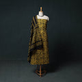 Kutch Hand Block Batik Print Cotton 3pc Unstitched Dress Material Suit Set 65