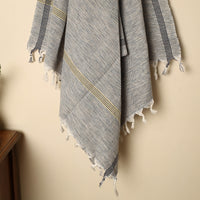 Grey - Handloom Fine Cotton Plain Bath Towel 69