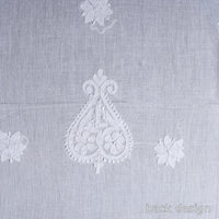 Hand Embroidery Mul Cotton Chikankari Kurta Material (3.1m) 31