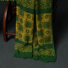 Kutch Hand Block Batik Print Cotton 3pc Unstitched Dress Material Suit Set 66