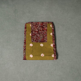 Patchwork Kalamkari Block Print Cotton Unstitched Kurta Material (2.5m) 32