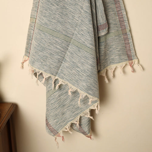 Grey - Handloom Fine Cotton Plain Bath Towel 71