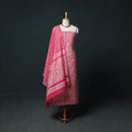 Kutch Hand Block Batik Print Cotton 3pc Unstitched Dress Material Suit Set 67
