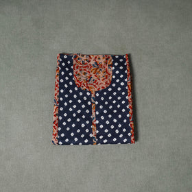 Patchwork Kalamkari Block Print Cotton Unstitched Kurta Material (2.5m) 21