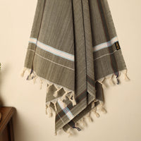 Brown - Handloom Fine Cotton Plain Bath Towel 77