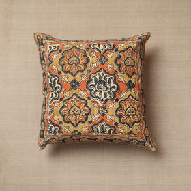 Multicolor Original Pedana Block Print Cotton Kalamkari Cushion Cover