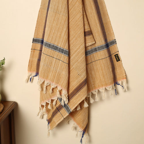 Yellow - Handloom Fine Cotton Plain Bath Towel 80