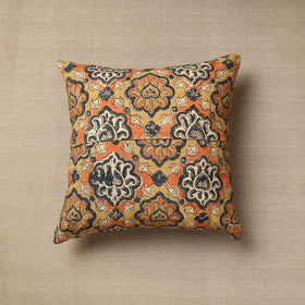 Multicolor Original Pedana Block Print Cotton Kalamkari Cushion Cover