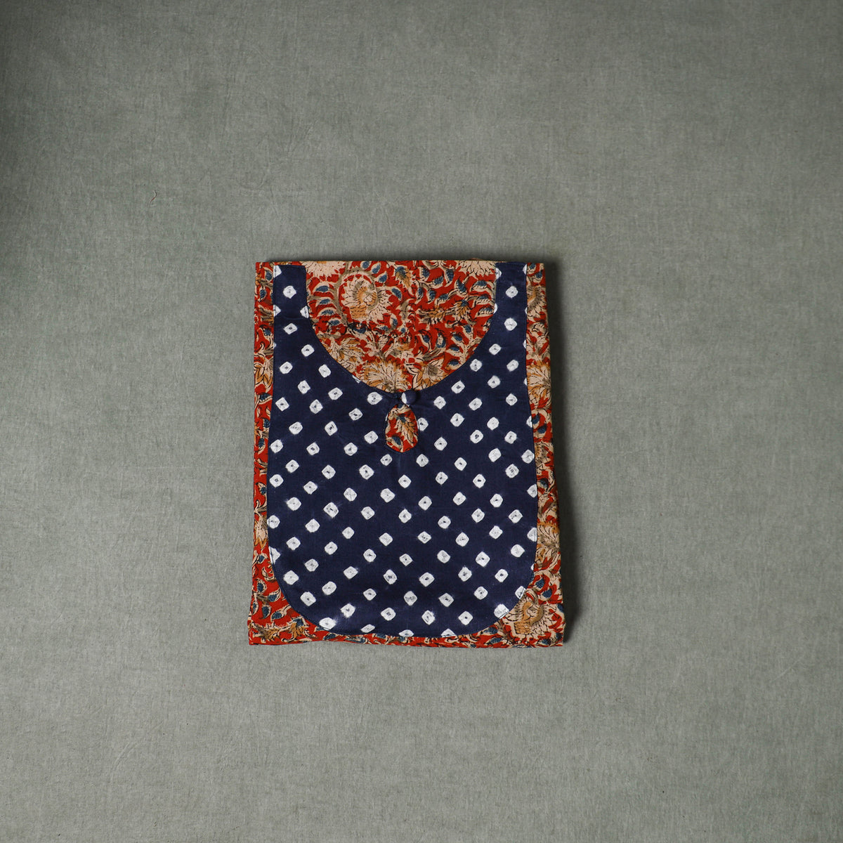 Patchwork Kalamkari Block Print Cotton Unstitched Kurta Material (2.5m) 14