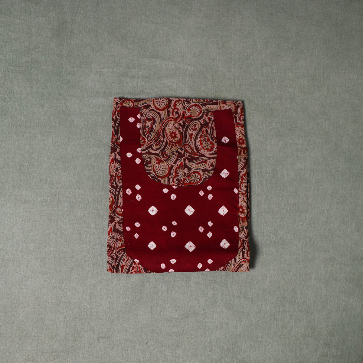 Patchwork Kalamkari Block Print Cotton Unstitched Kurta Material (2.5m) 12