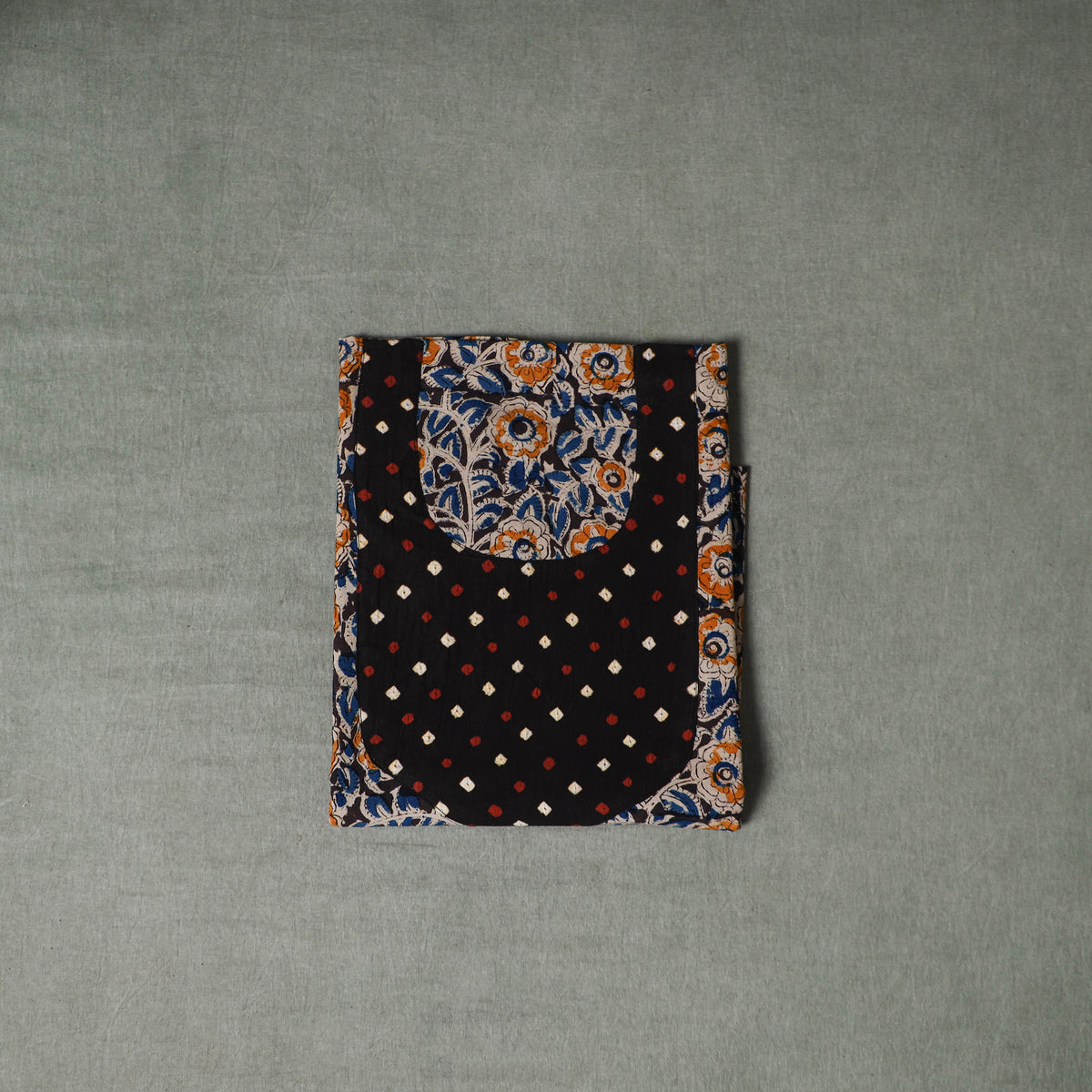 Patchwork Kalamkari Block Print Cotton Unstitched Kurta Material (2.5m) 07