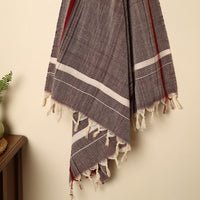 Black - Handloom Fine Cotton Plain Bath Towel 84