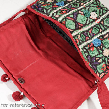 Multicolor - Handcrafted Mirror Work Embroidered Sling Bag