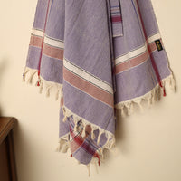 Purple - Handloom Fine Cotton Plain Bath Towel 88